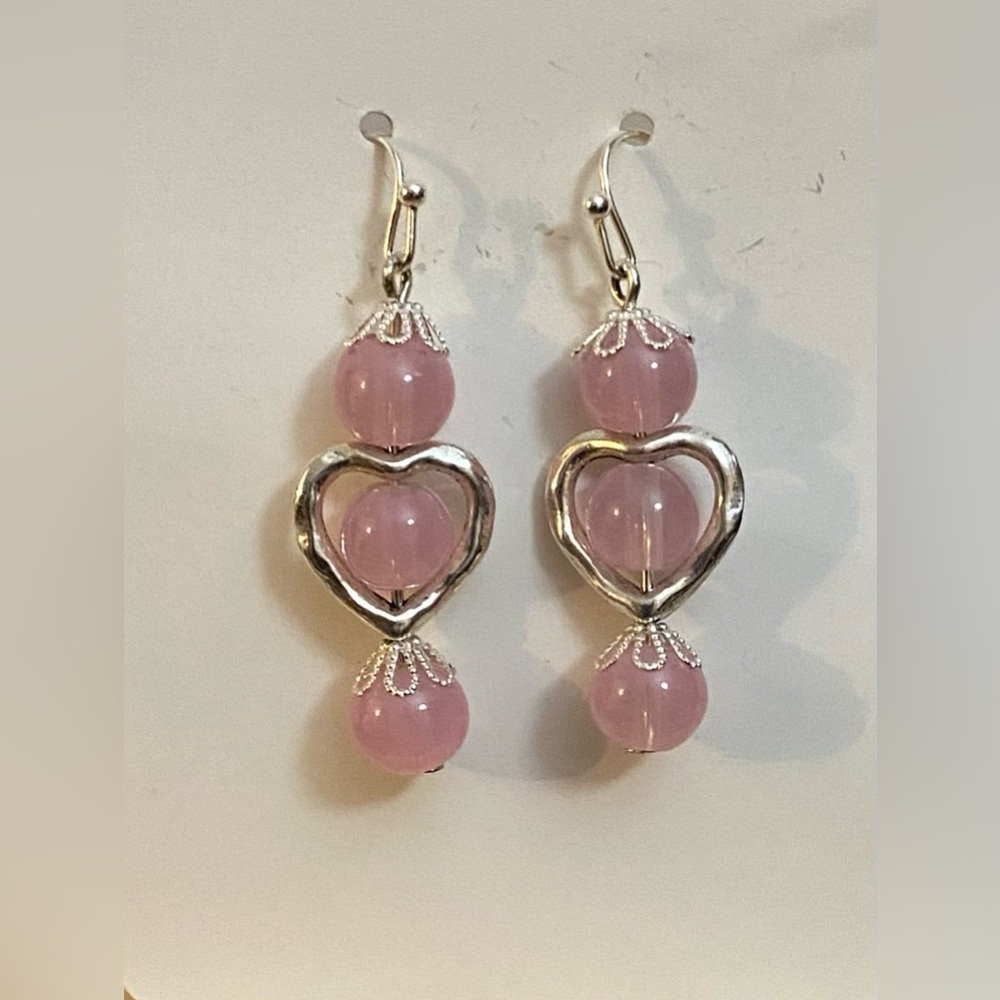 NEW Rose Quartz 💜 earrings